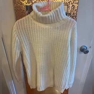 MINKPINK cream chunky knit long sweater.
